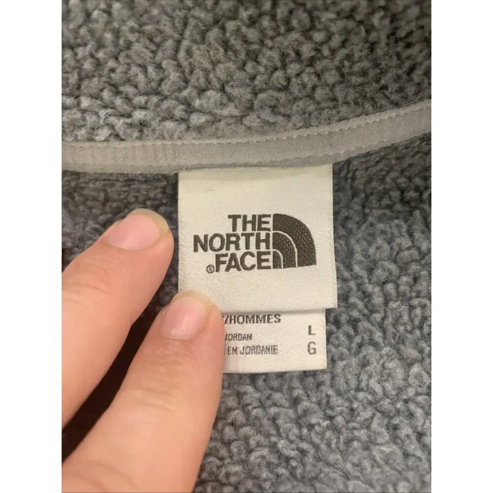 The North Face Quarter Zip Fleece Pullover Men’s Large Gray Outdoor Jacket